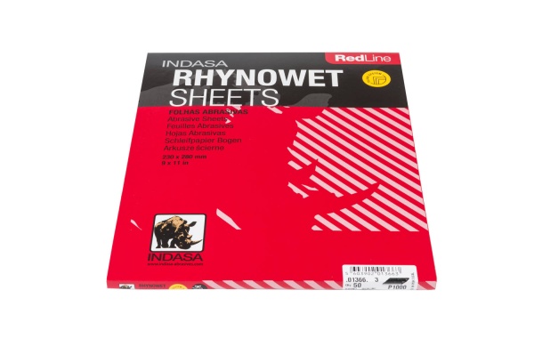 INDASA / RHYNOWET Лист (по мокрому) 230мм*280мм Р1000  арт.01366  (50шт)