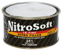 Новинка - 241 шпатлевка NITROSOFT BODY зеленая , 0,75л